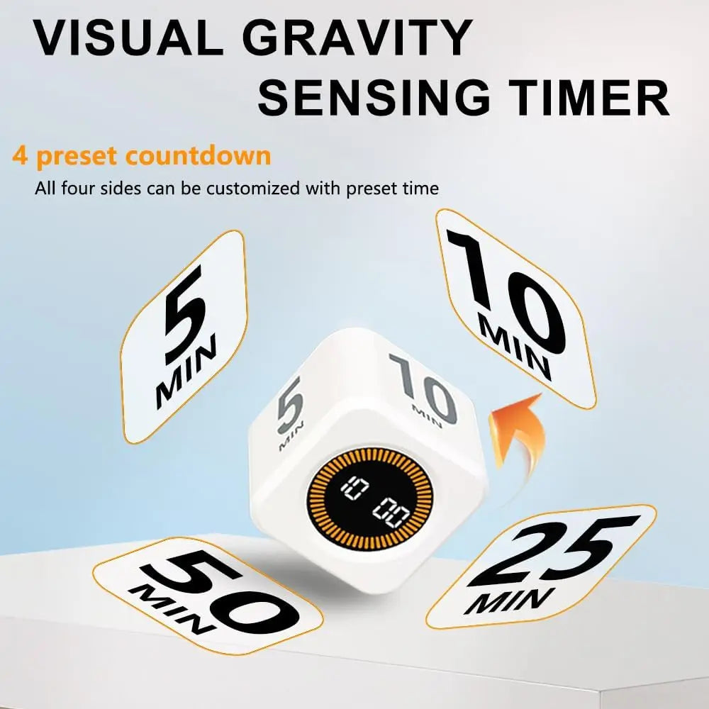 Kitchen Pomodoro Digital Timer Useful Gadgets Accessories Chronometer School Stationery Stopwatch Alarm Clock Study Children