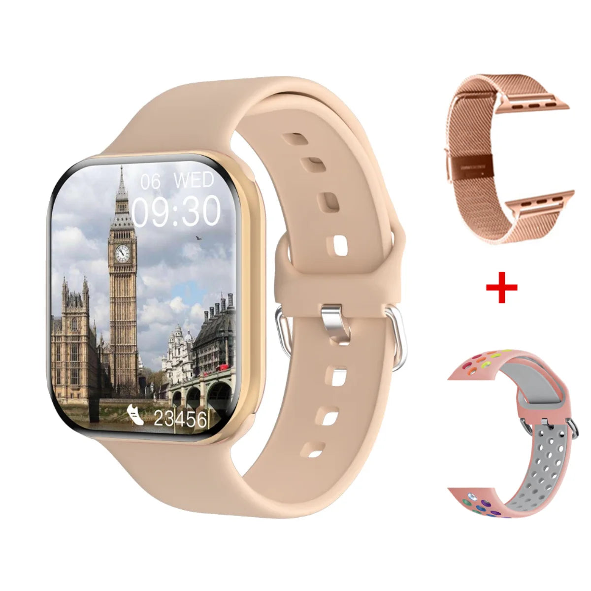 2025 New for Apple GPS Watch 10 Smart Watch Men HD AMOLED Memory Music 3D Surround Bluetooth Call Waterproof Smartwatch Woman